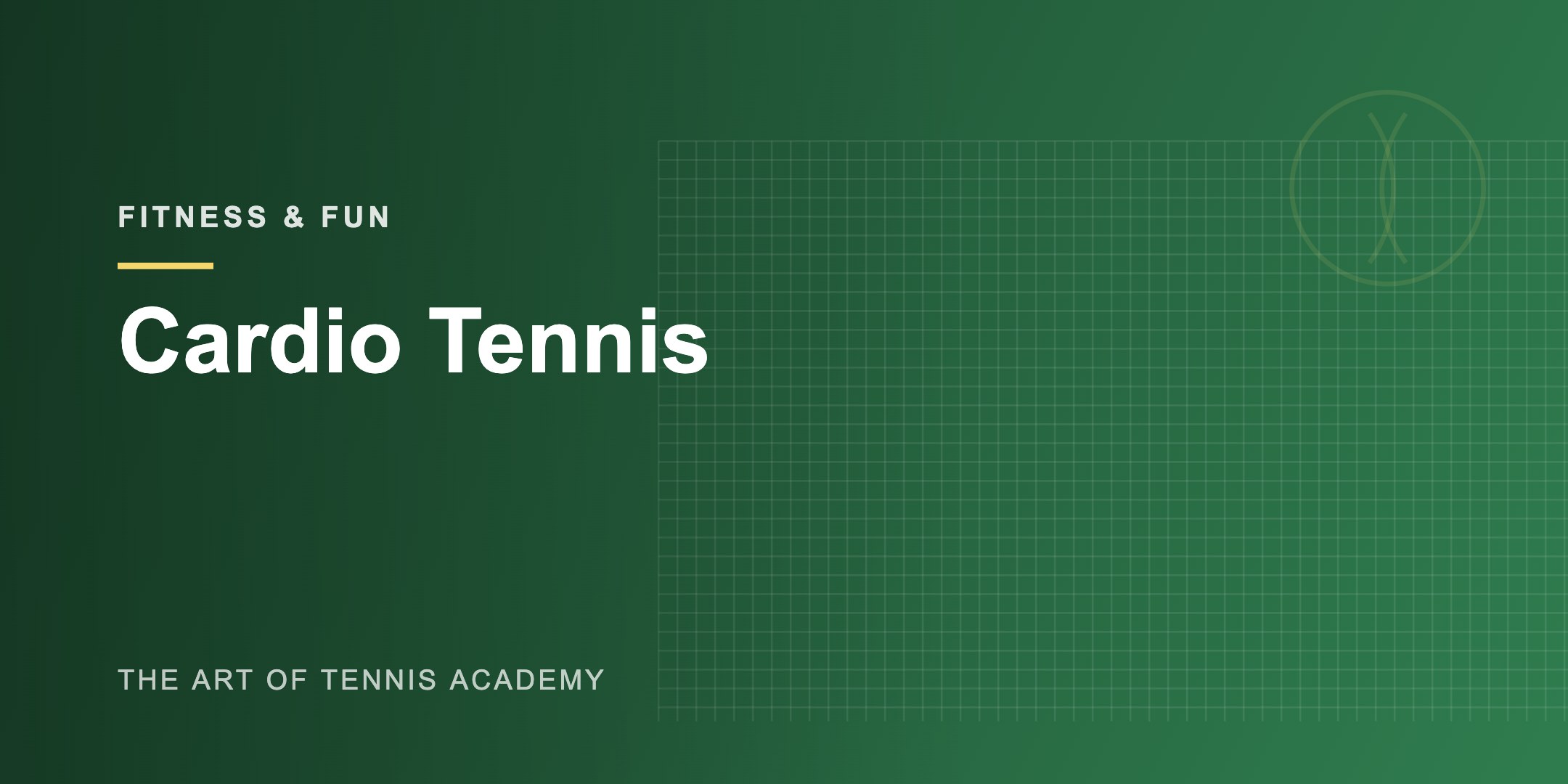 Cardio Tennis · Fall 2026